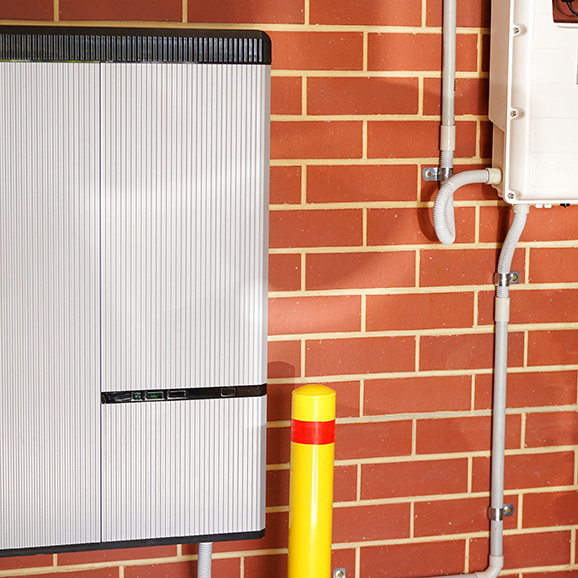 battery storage on wall